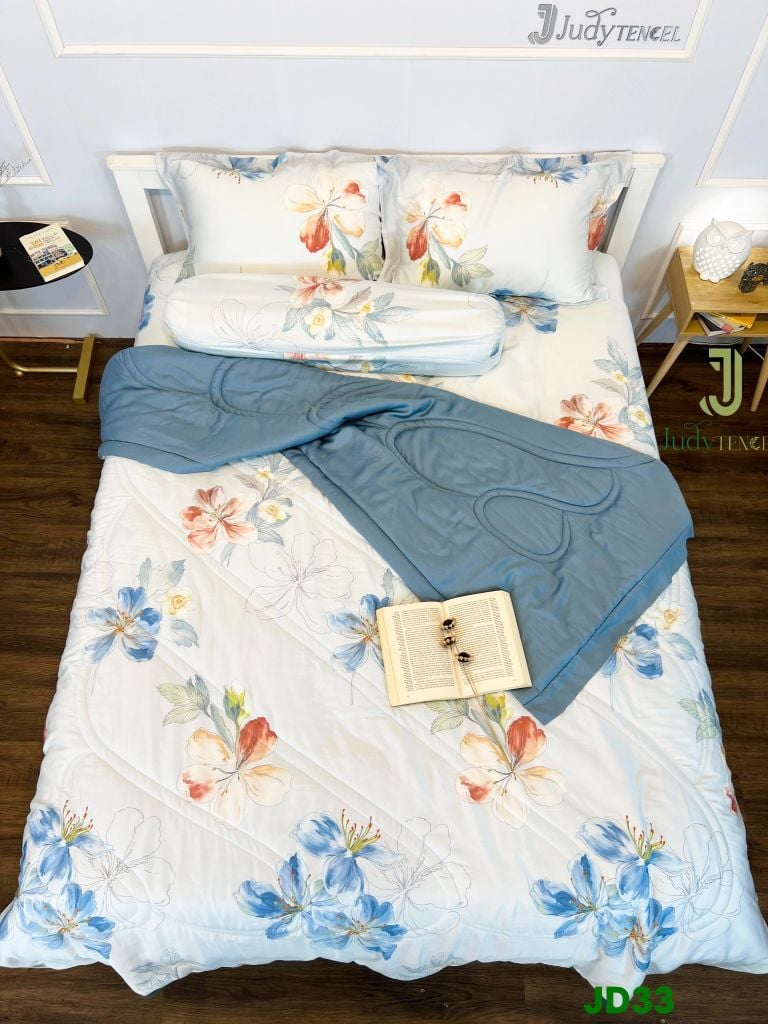 Ga giường TC 60s viền bèo - JD33