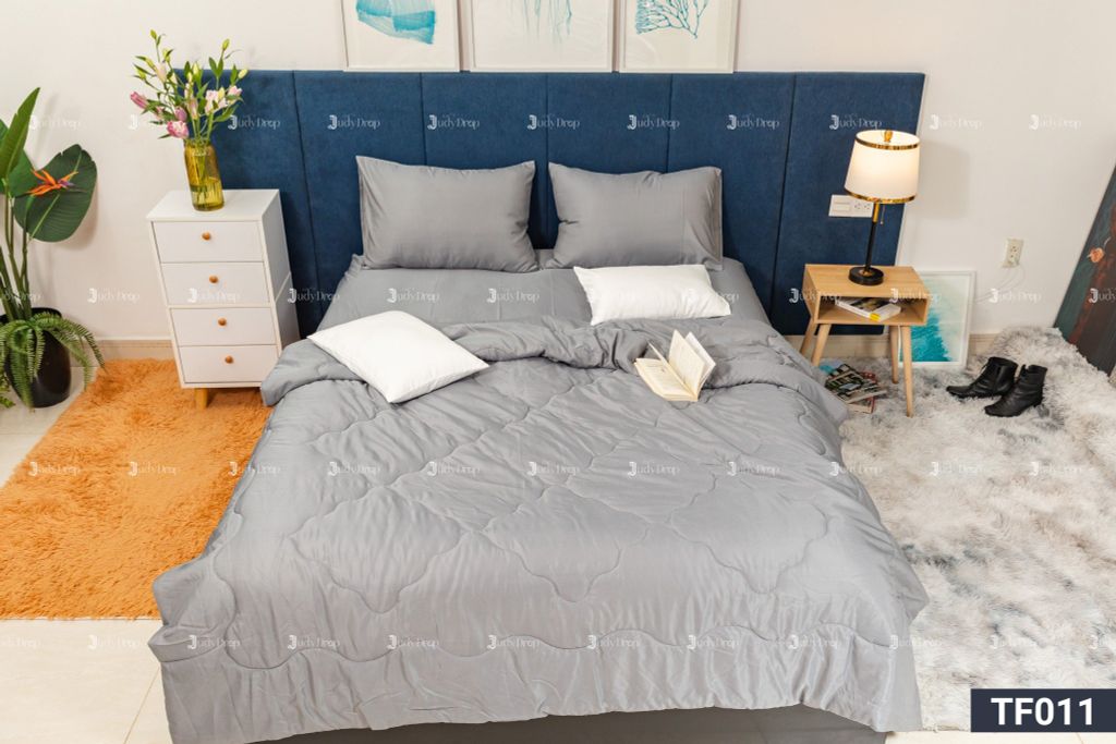 Ga giường TENCEL MICROFIBER MÀU TRƠN phiên bản mới