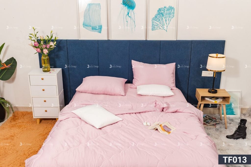 Ga giường TENCEL MICROFIBER MÀU TRƠN phiên bản mới