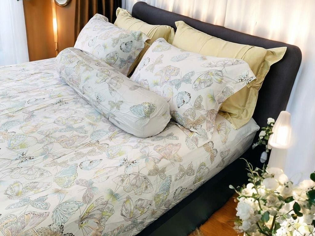 Ga giường TC 60s viền bèo - JD21