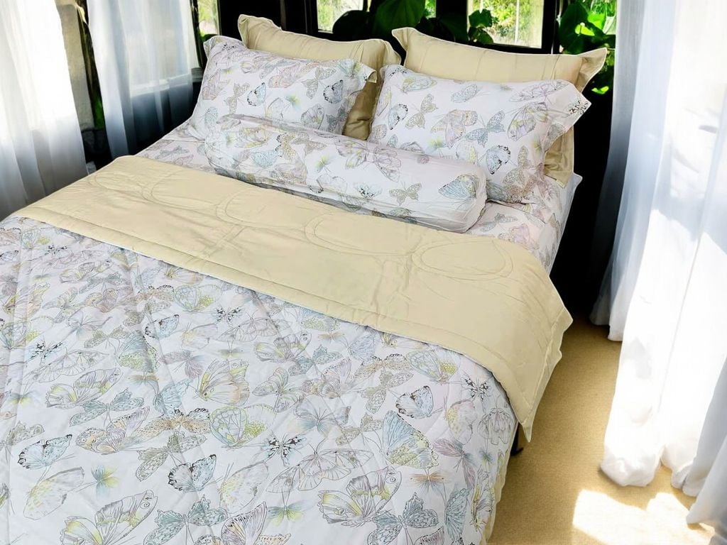 Ga giường TC 60s viền bèo - JD21