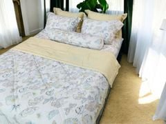 Ga giường TC 60s viền bèo - JD21