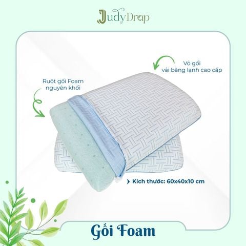 RUỘT GỐI FOAM JUDY DRAP VẢI BĂNG LẠNH
