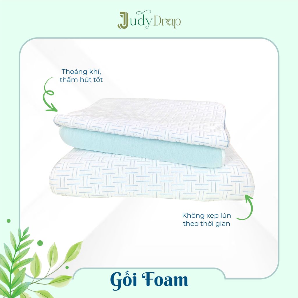 RUỘT GỐI FOAM JUDY DRAP VẢI BĂNG LẠNH