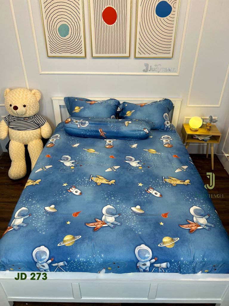 Ga giường TC 60s viền bèo - JD273