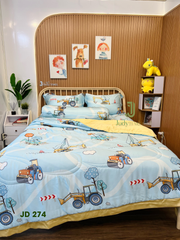 Ga giường TC 60s viền bèo - JD274 1m4