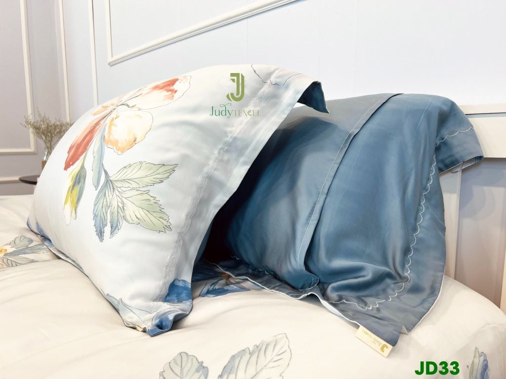 Ga giường TC 60s viền bèo - JD33