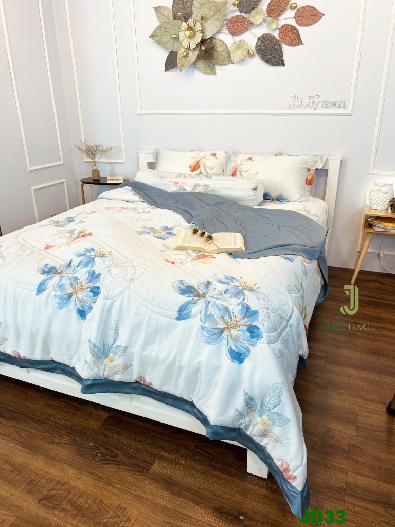 Ga giường TC 60s viền bèo - JD33