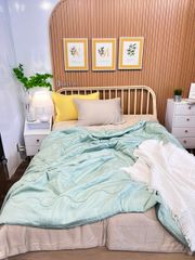 Ga giường TC Modal - Xanh ngọc (Có chần ga và vỏ gối)