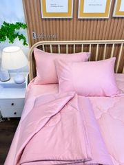 Ga giường TC Modal - Hồng (có chần ga & vỏ gối)