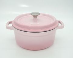 Nồi Gang Đúc Tráng Men size 22cm ; Nồi Gang Kho Thịt Cá, Phù hợp mọi loại bếp