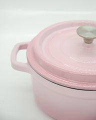 Nồi Gang Đúc Tráng Men size 22cm ; Nồi Gang Kho Thịt Cá, Phù hợp mọi loại bếp