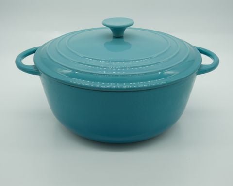Nồi Gang Đúc Tráng Men  26cm ; Phù hợp mọi loại bếp, Nấu canh nấu soup siêu ngon