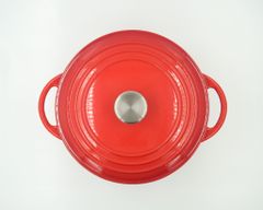 Nồi Gang Tráng Men 25cm, Phù hợp mọi loại bếp, Nấu canh nấu soup ngon