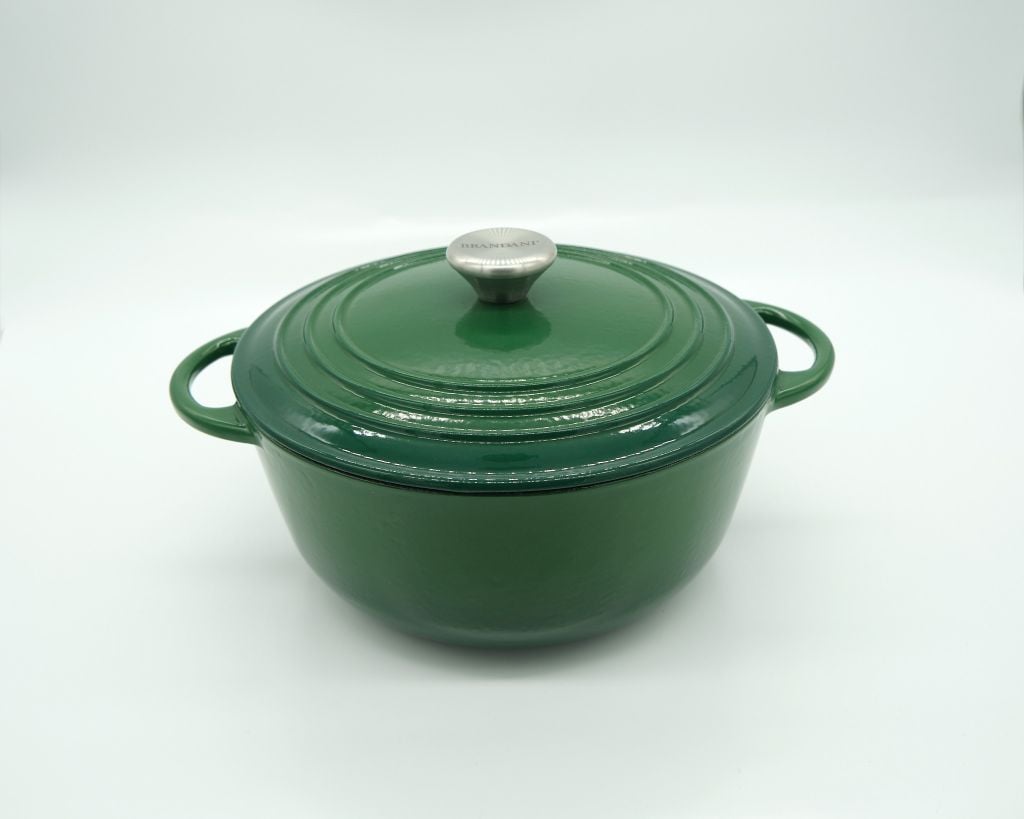 Nồi Gang Đúc Tráng Men  26cm ; Phù hợp mọi loại bếp, Nấu canh nấu soup siêu ngon