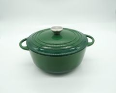 Nồi Gang Đúc Tráng Men  26cm ; Phù hợp mọi loại bếp, Nấu canh nấu soup siêu ngon