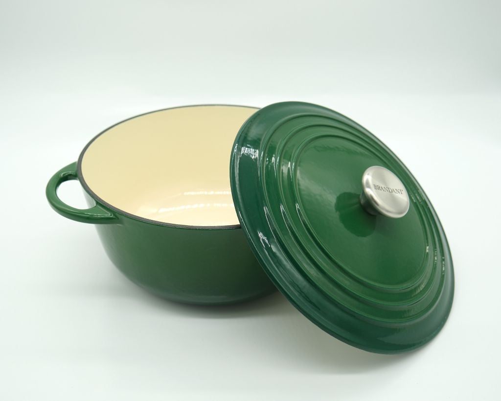 Nồi Gang Đúc Tráng Men  26cm ; Phù hợp mọi loại bếp, Nấu canh nấu soup siêu ngon