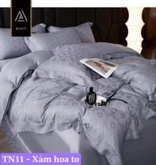 Ga giường nhập MÀU TRƠN VÂN CHÌM - hàng order