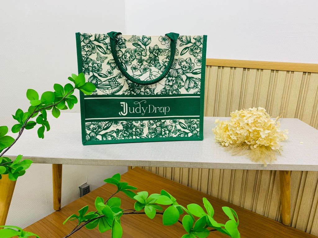 Túi xách đay linen JUDY DRAP