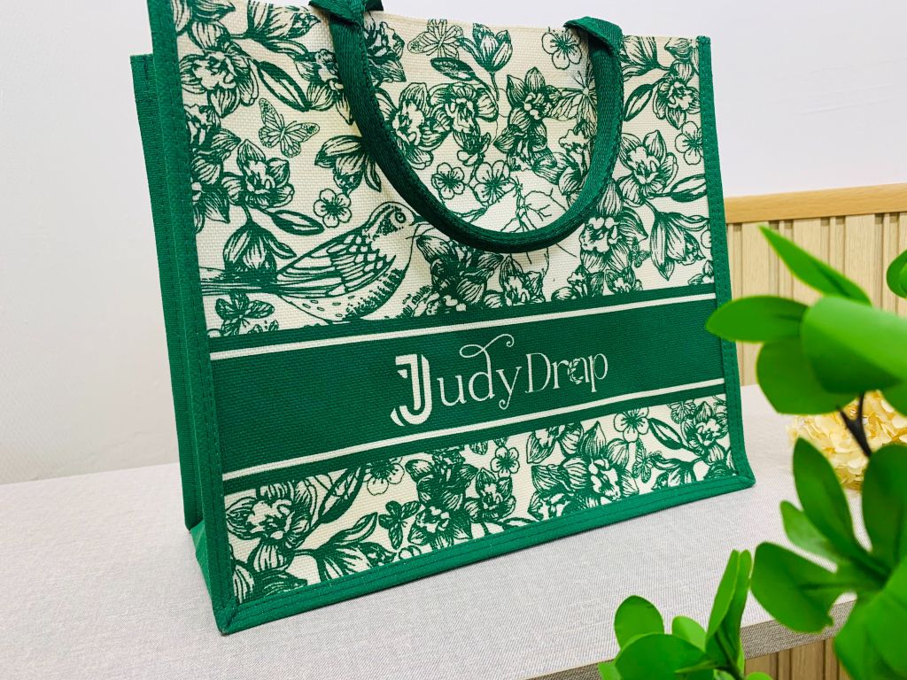 Túi xách đay linen JUDY DRAP