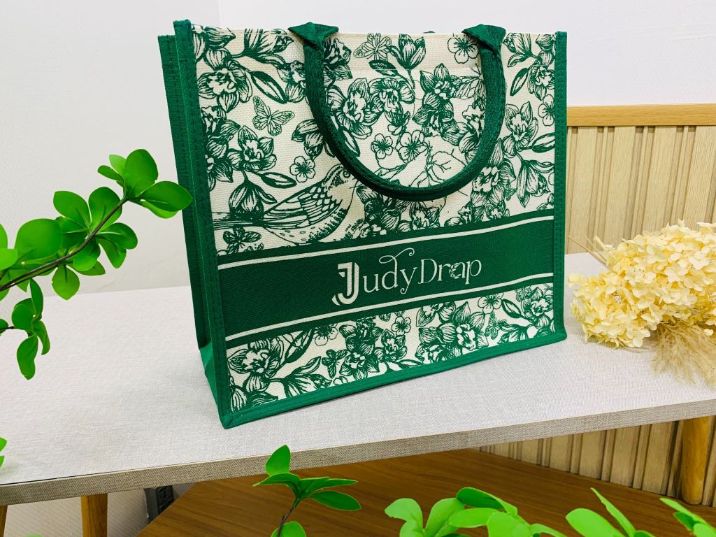 Túi xách đay linen JUDY DRAP