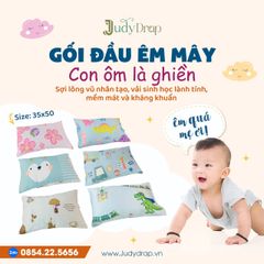 Gối nằm em bé 35x50 (kèm vỏ gối)