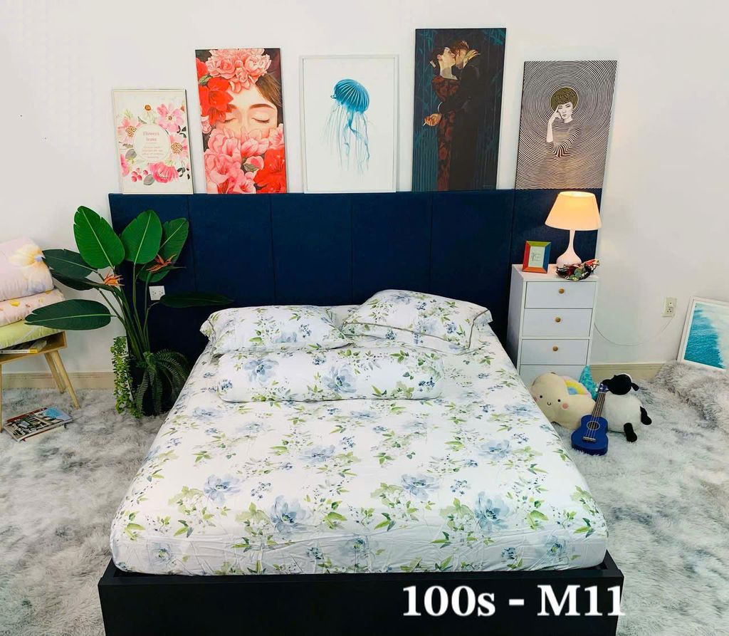 TENCEL 100s HỌA TIẾT - SET GA 4 MÓN KHÔNG CHĂN