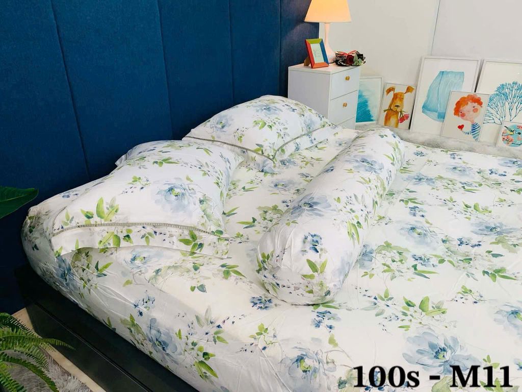 TENCEL 100s HỌA TIẾT - SET GA 4 MÓN KHÔNG CHĂN