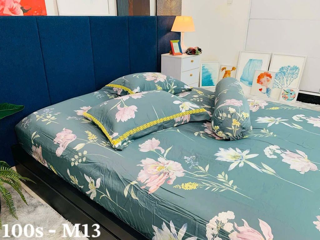 TENCEL 100s HỌA TIẾT - SET GA 4 MÓN KHÔNG CHĂN