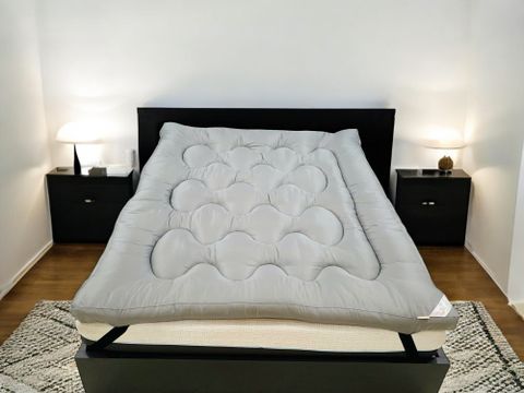 TOPPER LÓT NỆM MÀU XÁM