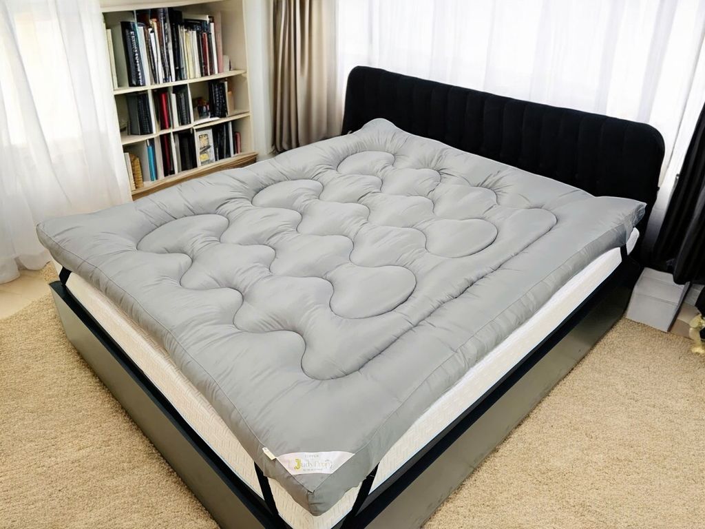 TOPPER LÓT NỆM MÀU XÁM