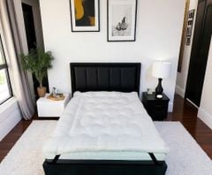 TOPPER LÓT NỆM MÀU TRẮNG