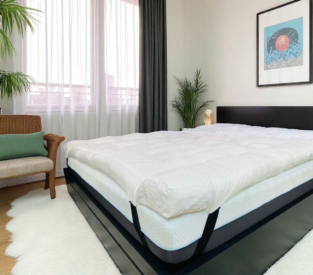 TOPPER LÓT NỆM MÀU TRẮNG