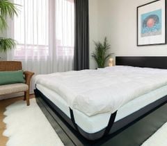 TOPPER LÓT NỆM MÀU TRẮNG