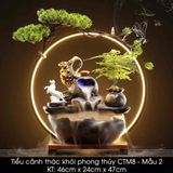  Tiểu cảnh thác khói phong thủy cao cấp CTM8 