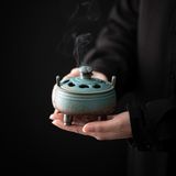  Lư xông đốt trầm hương bằng gốm dáng cổ CTM1 