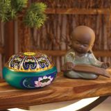  Lư xông đốt trầm hương hoa sen thủy tinh CTM6 