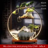  Tiểu cảnh thác khói phong thủy cao cấp CTM9 