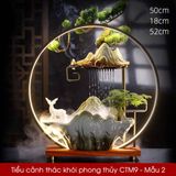  Tiểu cảnh thác khói phong thủy cao cấp CTM9 