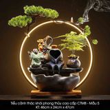  Tiểu cảnh thác khói phong thủy cao cấp CTM8 