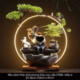  Tiểu cảnh thác khói phong thủy cao cấp CTM8 