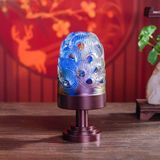  Lư xông đốt trầm hương bằng đồng nắp thủy tinh CTM5 