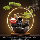  Tiểu cảnh thác khói phong thủy cao cấp CTM8 