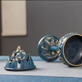  Tháp hoa sen thưởng trầm hương bằng đồng 