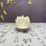  Lư xông đốt trầm hương hoa sen thủy tinh CTM3 