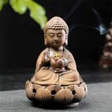  Lư xông đốt trầm hương Như Lai tọa liên hoa 