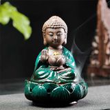  Lư xông đốt trầm hương Như Lai tọa liên hoa 