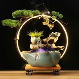  Tiểu cảnh thác khói phong thủy cao cấp CTM5 