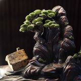  Tiểu cảnh thác khói phong cảnh non nước 