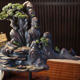  Tiểu cảnh thác khói phong cảnh non nước 